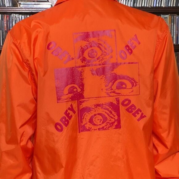 Obey Nylon Windbreaker Snap Front Jacket - Picture 6 of 15